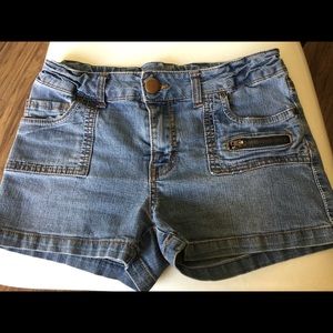 Secondhand denim shorts